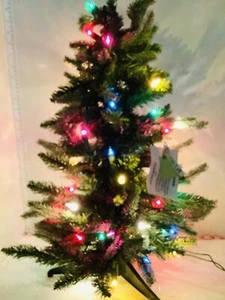 Vickerman A890726 Green Decorative Pine Artificial Christmas Tree With Dura Lit - Picture 1 of 8