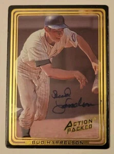 Bud Harrleson handsignierte IP 1992 Action Packed Card #58 NY Mets - Bild 1 von 3
