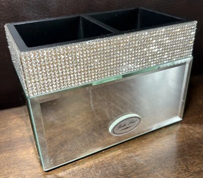 BELLA LUX ¡¡¡NUEVO!!! Cepillo de maquillaje espejo estrás accesorio de baño tocador ¡HERMOSO! Foto 1 de 4