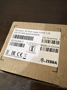 Zebra Power Supply PWR-WUA5V6W0WW 5.0 VDC 1.2A 100 - 240 AC to USB NEW - Picture 1 of 2