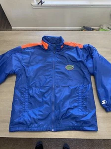 Chaqueta de Bombardero de Arranque de Nailon Florida Gators M Revestimiento de Velloz Cremallera Frontal Cocodrilo - Imagen 1 de 12
