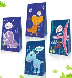 24Pack Dinosaur Goodie Candy Treat Bags Kids Birthday Roar Party Decoration - Picture 1 of 9