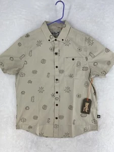 Camisa Howler Brothers Hombre Medio Bronceado Mansfield Recuerdos Todo Botón NUEVA 2025 - Imagen 1 de 12