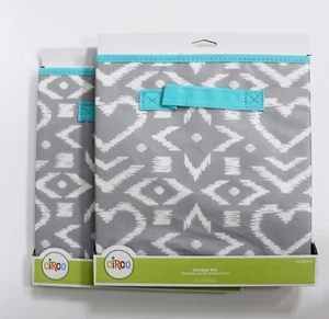 Circo Fabric Drawer Cube Organizer Storage Bin Gray Set of 2 NEW - Picture 1 of 4
