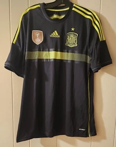 Adidas Spain FIFA 2010 World Cup Champions Soccer Black Jersey Size LARGE L - Picture 1 of 6