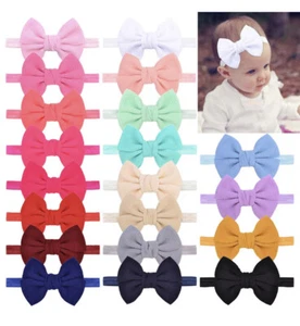 Baby Toddler Handmade Big Bow Headband Cute Hair Band Little Girl  Bowknot UK - Picture 1 of 26