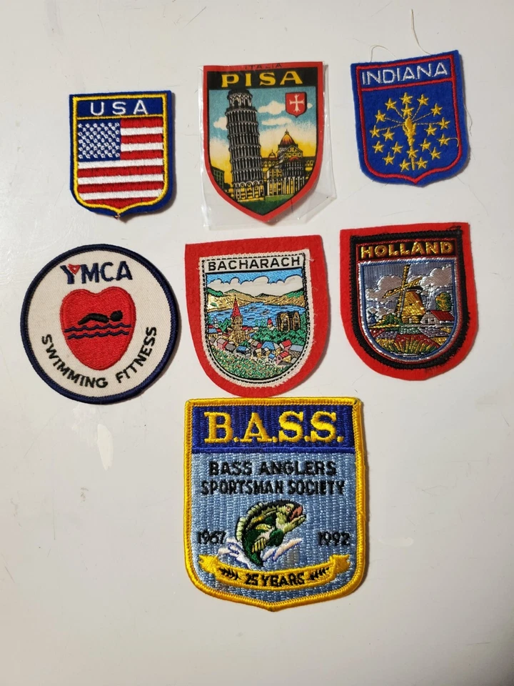 7/Lot Patches Random Sew-On See Patchs  - Image 1 of 1