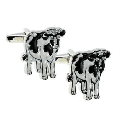 CADOGAN GIFTS Friesen Milchkuh Manschettenknöpfe Landwirt präsentiert in einer Box X2AJ129