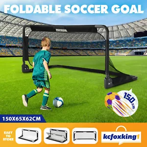 Soccer Football Net Set Goal Portable Aluminium Backyard Game Metal Frame - Picture 1 of 12