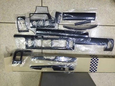 碳内部装饰仪表板 11 件适用于丰田 Hiace Commuter MT Van 2005 - 2013 — 第 1/4 张图片