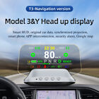 Car Head Up Display OBD2 Speedometer Dashboard Power Display For Tesla Model 3