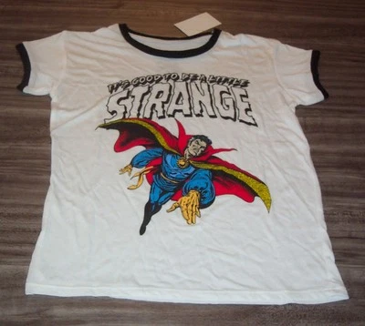 老式风格女士漫威漫画DR。 STRANGE T 恤 XS 全新 带标签 — 第 1/3 张图片