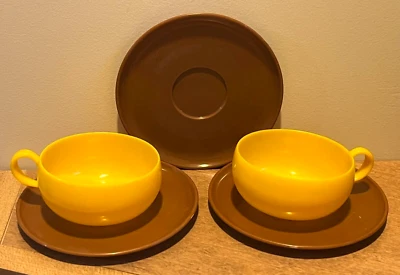 De colección IDEAL Russel Wright Platos de Juguete para Niños Melamina Años 50 Juegos de Tazas de Té Envío Gratis Foto 1 de 2