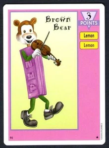 Juego de Cartas Pez #91 Oso Marrón De Colección - Dispensador de Caramelos Como Nuevo/Casi Como Nuevo - Imagen 1 de 3