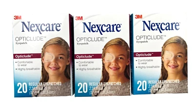 Opticlude Eye Patch Regular Size Nexcare - 20 Pcs ( 3 pack ) - Image 1 of 2