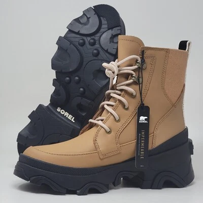 Sorel Women's Brex Lace Lug Sole Leather Boots Waterproof NL4305- 253 Size 7 New - Image 1 of 4