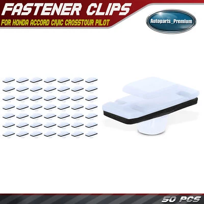 50 piezas clips de moldura de adorno de puerta inferior de nailon con sellador para Honda Accord Civic Foto 1 de 4