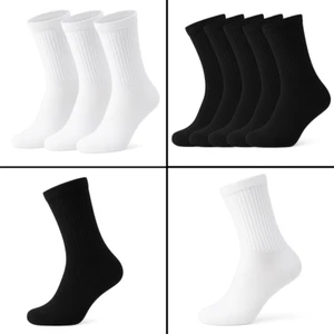 Mens Sports Socks 3-6 Pairs Cotton Rich Cushioned Everyday Crew Socks UK 6-11 - Picture 1 of 10