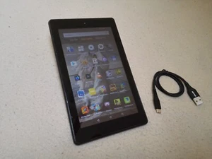 kinder Tablet Amazon Fire 7 (7th Gen.)mit 93 kinder spiele+8 emulatoren +30 büch - Afbeelding 1 van 23