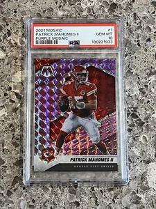 Patrick Mahomes 2021 Mosaico Púrpura Mosiac Prizm #’d/49 PSA 10 GEMA COMO NUEVO - Imagen 1 de 2