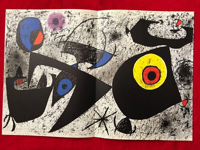 MirJoan Miró, Original Lithograph, 1976 Printed In Italy By Amilcare Pizzi, Rare - Image 1 of 4