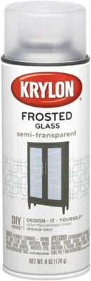 Krylon K09040 Frosted Glass Finish Glass Paints Aerosol, White Finish, 6 Ounce - Image 1 of 4