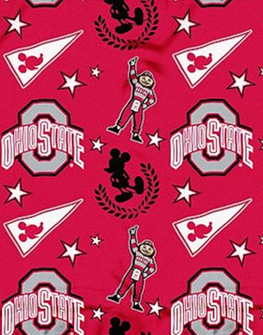 NCAA "Mickey Mouse" Fleece Throw Blanket 40" x 50" Cover