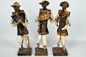 Drei [3] MEXIKANISCHE VOLKSKUNST 14" PAPPMACHE FIGUREN Weltbasar MARKT Musiker - Bild 1 von 11