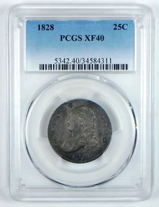 1828 Capped Bust Quarter – PCGS XF 40 - Picture 1 of 4