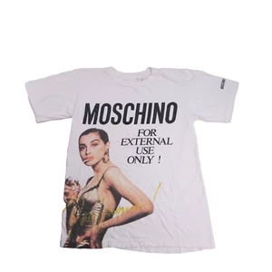 MOSCHINO - Vintage 1980s FOR EXTERNAL USE ONLY Promo T-SHIRT Top Parfum M/L - Picture 1 of 9