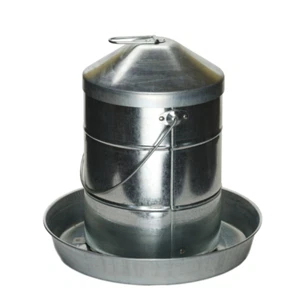 AGBOSS 12KG GALVANISED STAINLESS STEEL HANGING POULTRY FEEDER CHICKEN FEEDER - Picture 1 of 4