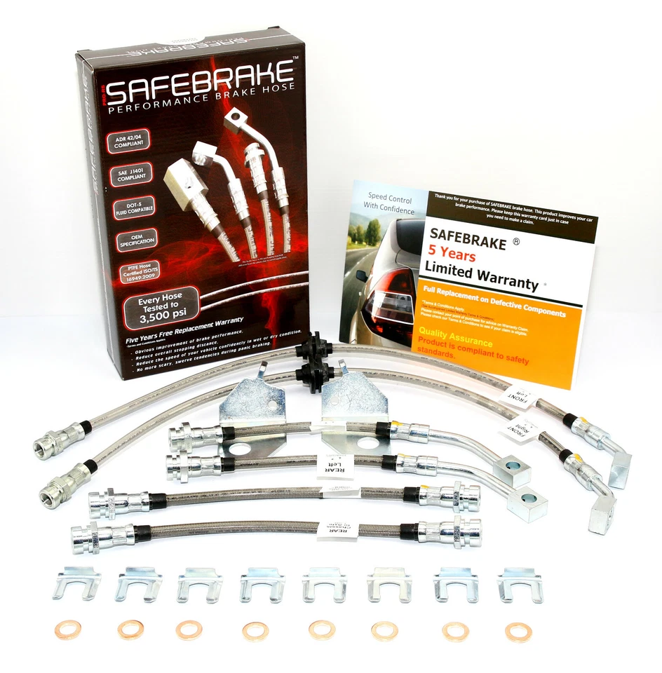 Commodore VX/VY brake upgrade (Traction Control) - SAFEBRAKE Performance Hoses - Image 1 of 4