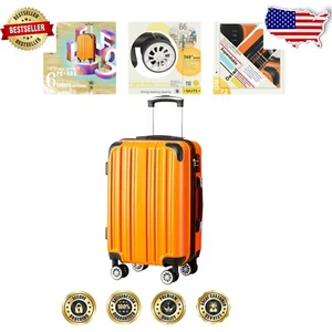 Stylish 20-28" Spinner Suitcases in Orange – Lightweight and Durable Travel Gear - Picture 1 of 9