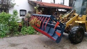 Krokodilgebiss 180 cm Krokodilzange Euroaufnahme Frontlader Mistgabel 1,8 m EURO - Bild 1 von 24