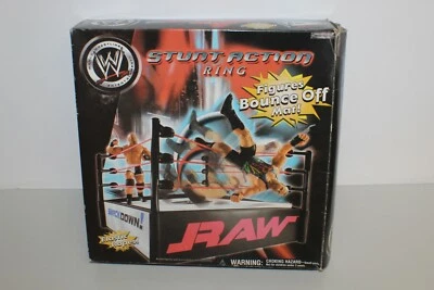 2003 Rare WWE Raw Smackdown Stunt Action Wrestling Ring Jakks Goldberg Front - Image 1 of 4