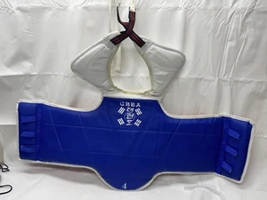 Martial Arts #4 Taekwondo Karate Reversible Sparring Chest Protector - Picture 1 of 17