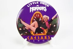 Vintage Little Shop of Horrors Caesars Tahoe 3.5 inch Pinback Button - Picture 1 of 3
