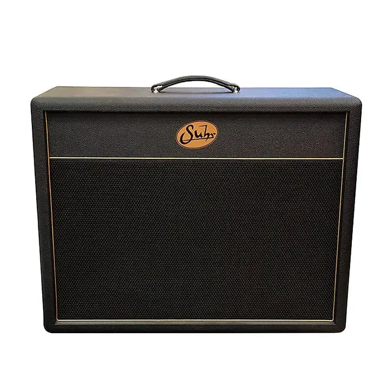 Suhr 2x12" Guitar Amp Speaker Cabinet, Warehouse Veteran 30, Black / Black Grill - Image 1 of 1