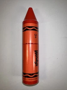 2023 *NEU* Wendy’s Crayola Buntstift Farbe rot orange versiegelt Kinder Mahlzeit Spielzeug Alter Neu in Verpackung - Bild 1 von 5