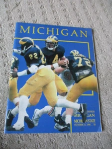 1986 Programa de fútbol americano de la Universidad de Michigan vs Michigan del estado - Imagen 1 de 4