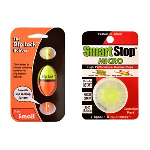 Smart Slip Lock Bobber and Smart Stop Micro Bobber Stop Combo Pack Includes Tool - Picture 1 of 9
