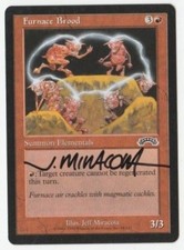 FURNACE BROOD - EXODUS - ARTIST SIGNED - JEFF MIRACOLA - NEAR MINT - MTG