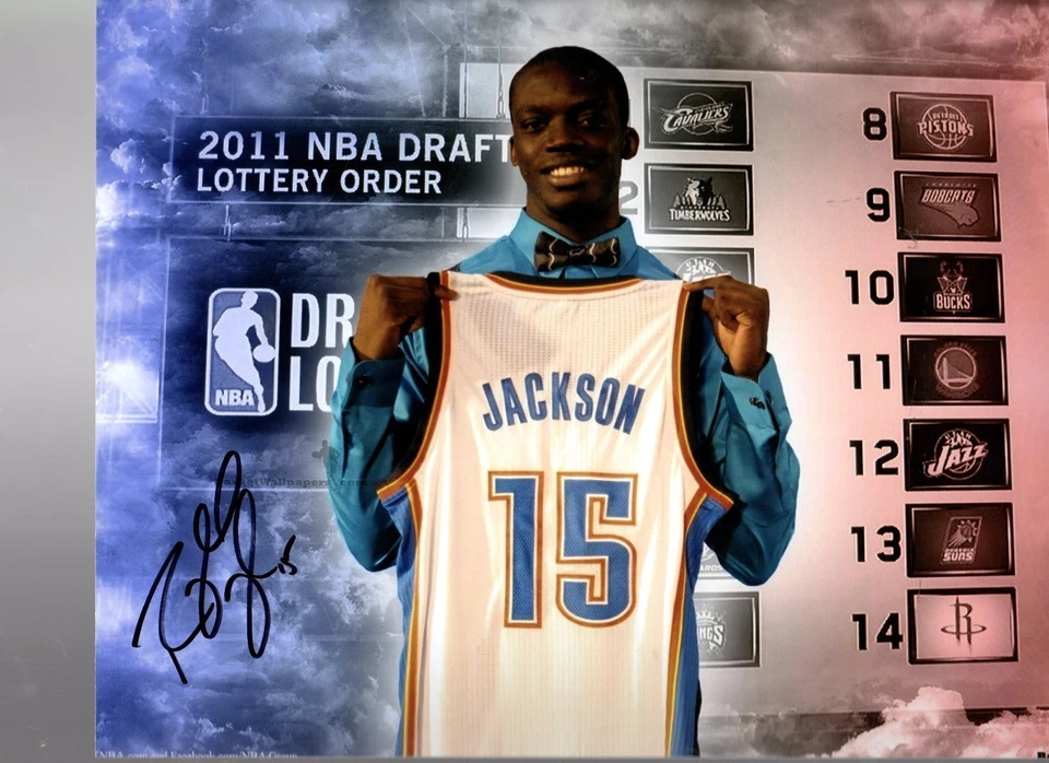 Реджи Джексон Оклахома-Сити Thunder с автографом фотография 8x10 LOM COAPH3421 - Изображение 1 из 1