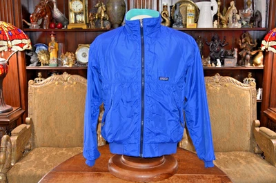 Vintage 90's Patagonia Shell Jacket Fleece Lined Blue & Teal USA Made Men M - Image 1 of 4