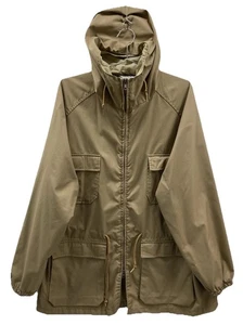 Vtg 70s/80s Woolrich Field Jacket Size XL Lightweight Dark Khaki Full Zip Hooded - Picture 1 of 12