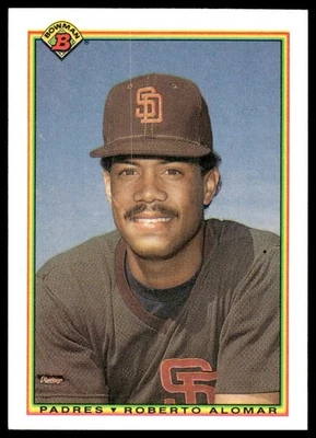 1990 Bowman #221 Roberto Alomar San Diego Padres - Image 1 of 2