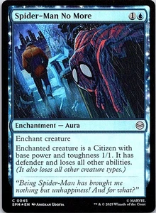 Spider-Man No More C Enchantment — Aura foil Marvel's Spider-Man 45 Near Mint - Picture 1 of 2