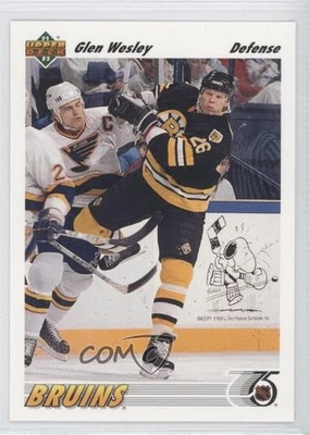 1991-92 Upper Deck Glen Wesley #370 - Image 1 of 2