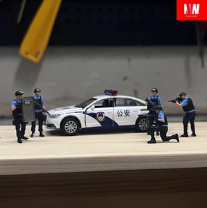 Diorama 1/87/64/43 Police Doll Set Military Force Training Scene Figure Model - Picture 1 of 24