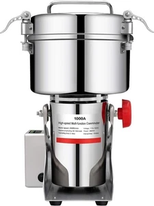 1000g Elektrische Getreidemühle Mahlwerk 304 Edelstahl Pulverisierer Schleifmaschine - Bild 1 von 9